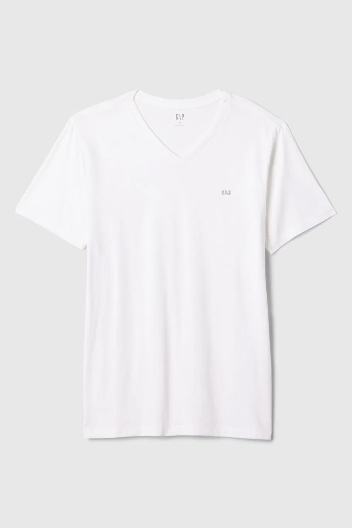 Gap V-Frch Everyday Soft Erkek Tişört Beyaz