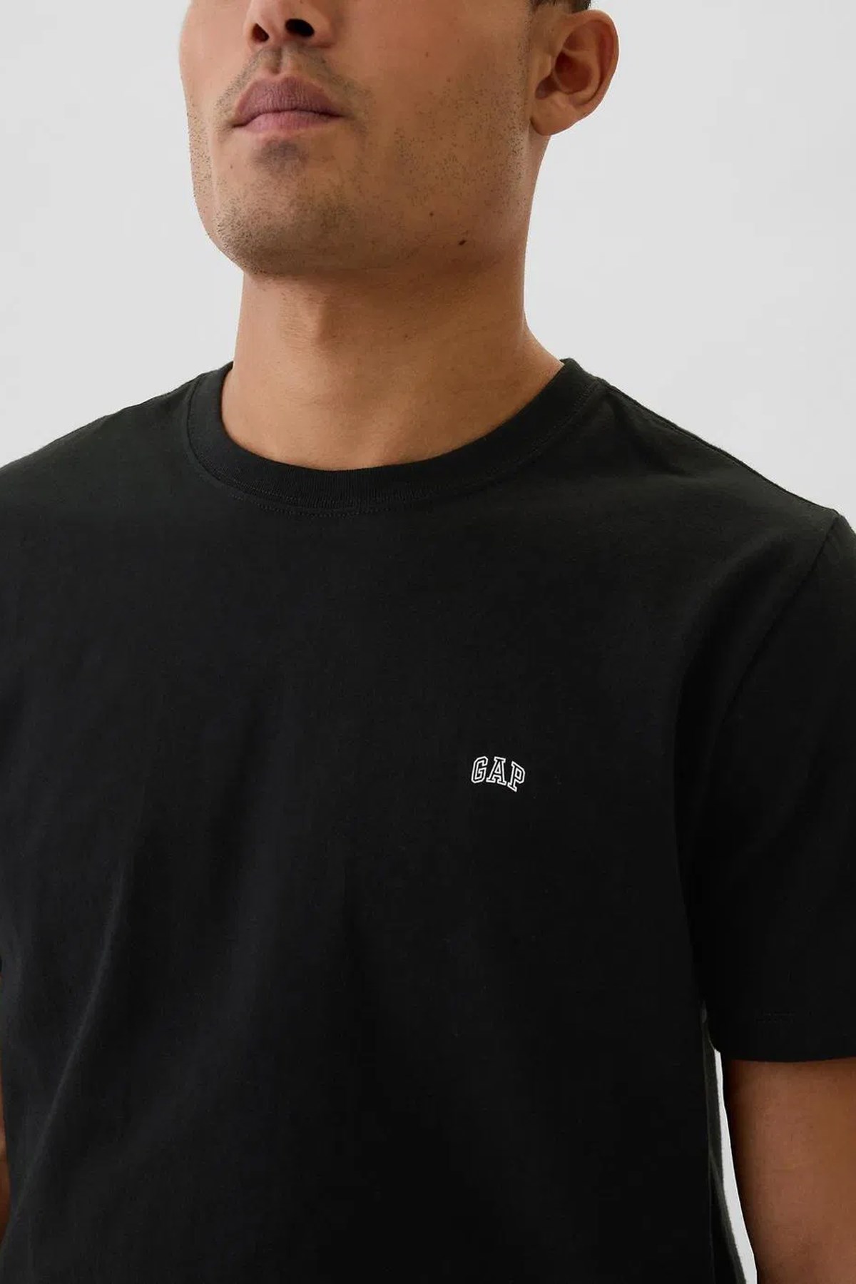 Gap V-Frch Everyday Soft Erkek Tişört Siyah