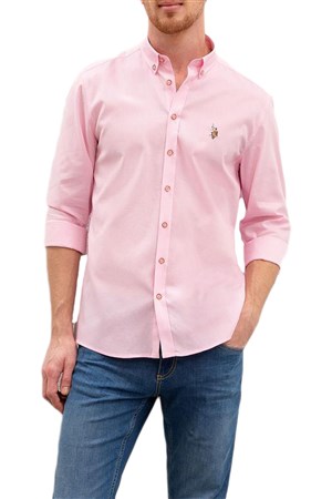 U.S. Polo ASSN. Erkek Dokuma Gömlek 980895 50218898-VR041