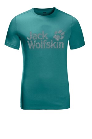 Jack Wolfskin Wolf Logo Erkek Tişört 5022191-4078