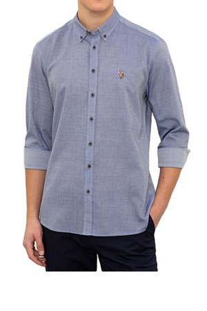 U.S. Polo Assn. Erkek Dokuma Gömlek 1086107 50225382-VR033