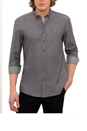 U.S. Polo ASSN. Erkek Dokuma Gömlek 1101074 50226557-VR006