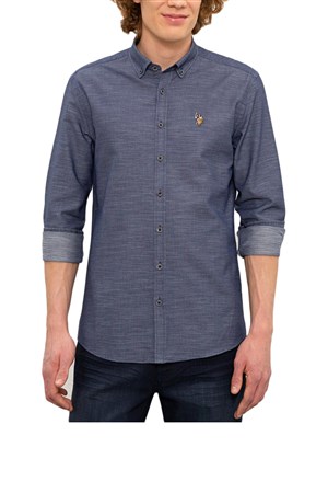 U.S. Polo ASSN. Erkek Dokuma Gömlek 1101074 50226557-VR033