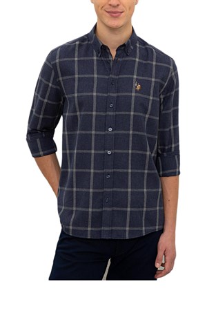 U.S. Polo ASSN. Erkek Dokuma Gömlek 1101448 50226588-VR033