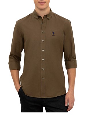 U.S. Polo ASSN. Erkek Dokuma Gömlek 1102439 50226631-VR111