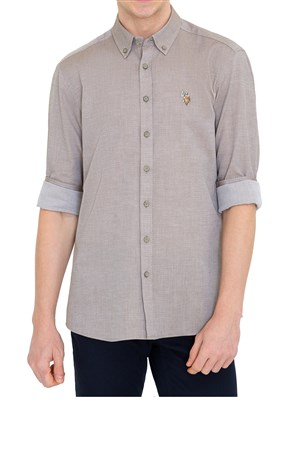 U.S. Polo ASSN. Erkek Dokuma Gömlek 1222047 50234992-VR027