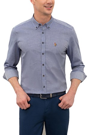 U.S. Polo ASSN. Erkek Dokuma Gömlek 1222047 50234992-VR033