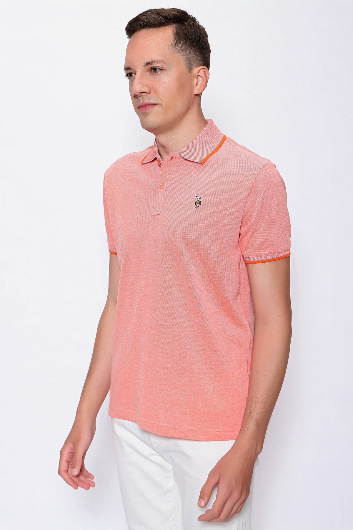 Us. Polo Assn. Erkek Tişört 50245072 Turuncu