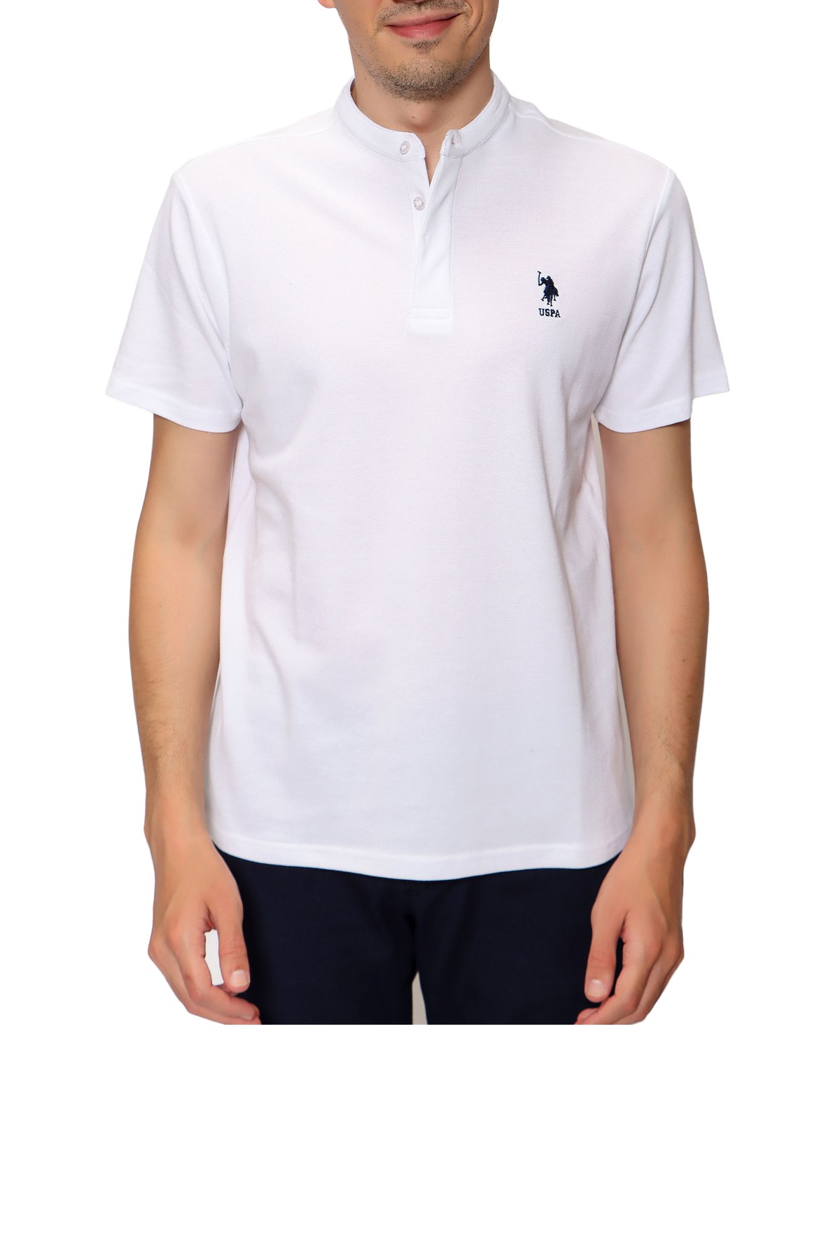 U.S Polo Assn. Erkek Tişört 50246102-Vr33 Beyaz