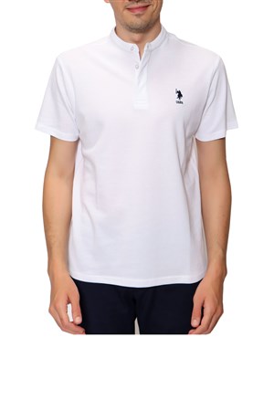 U.S Polo Assn. Erkek Tişört 50246102-Vr33 Beyaz