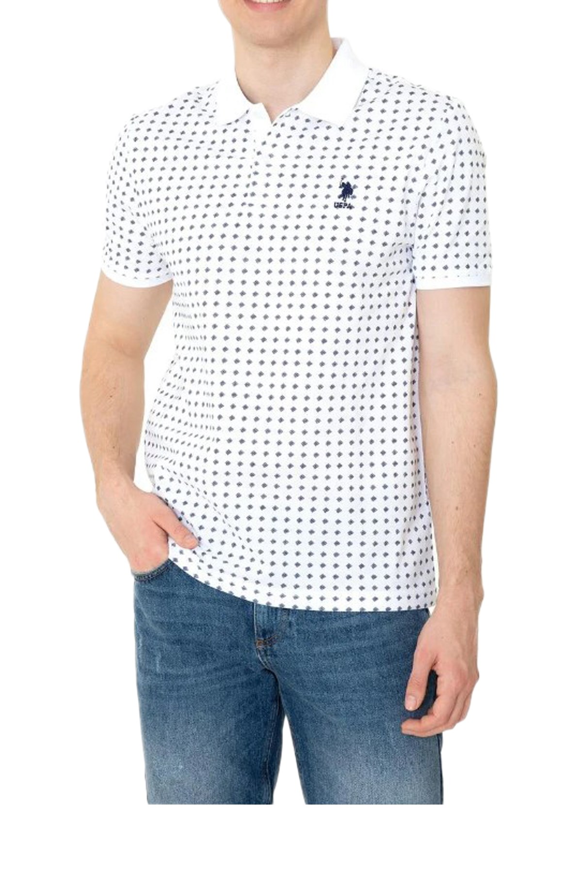 Us. Polo Assn. Erkek Tişört 50246105 Beyaz