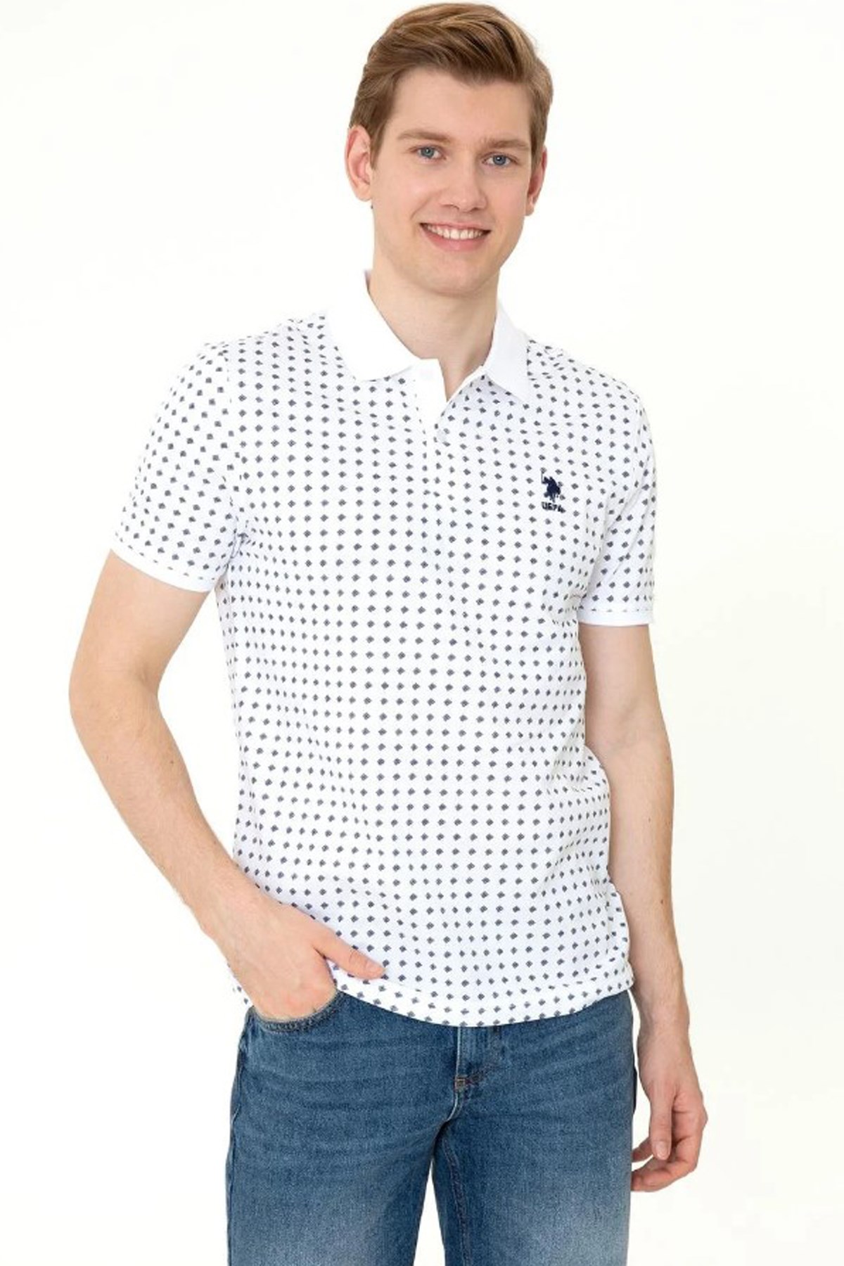 Us. Polo Assn. Erkek Tişört 50246105 Beyaz