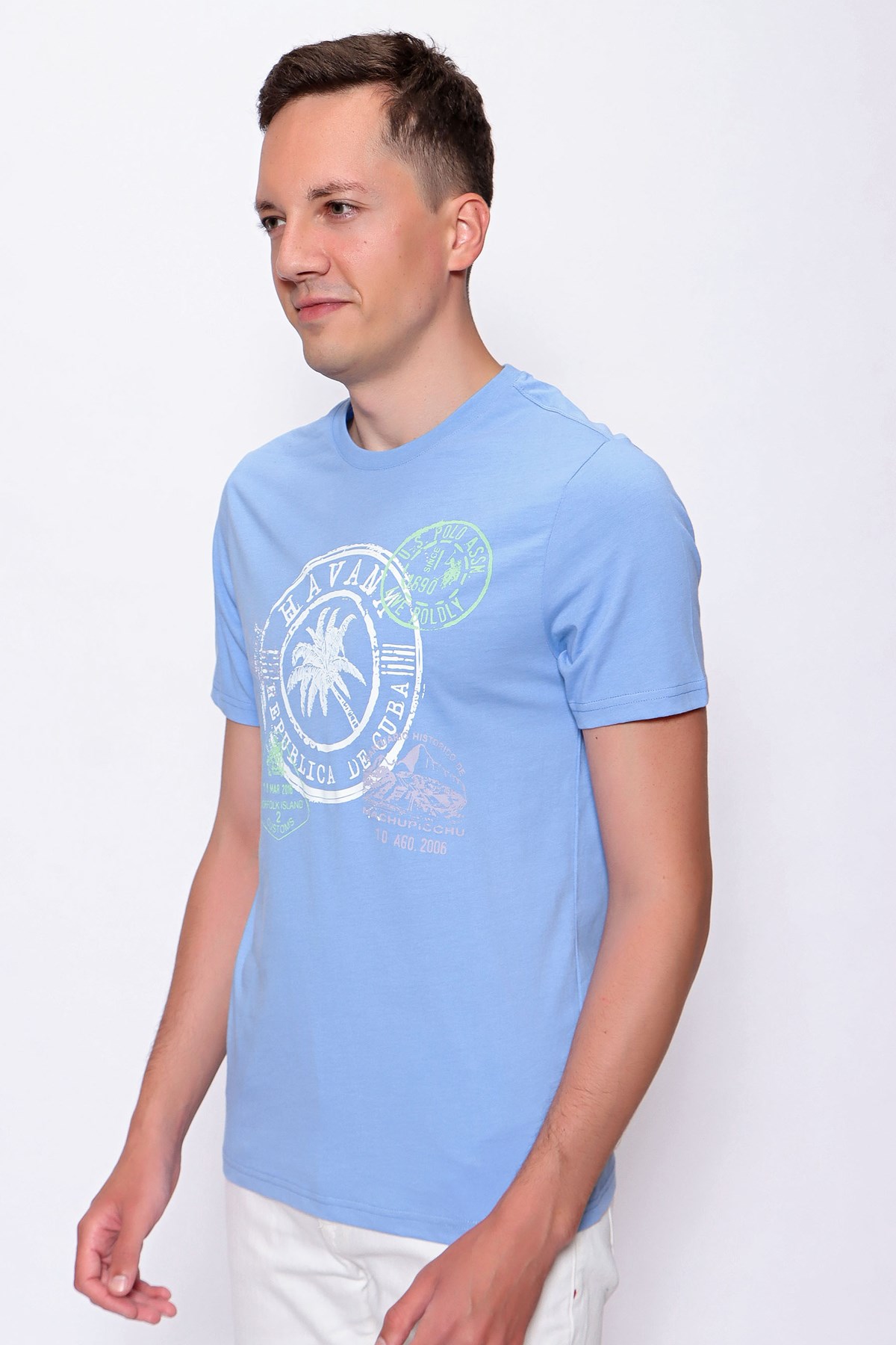 Us. Polo Assn. Erkek Tişört 50246119 Mavi