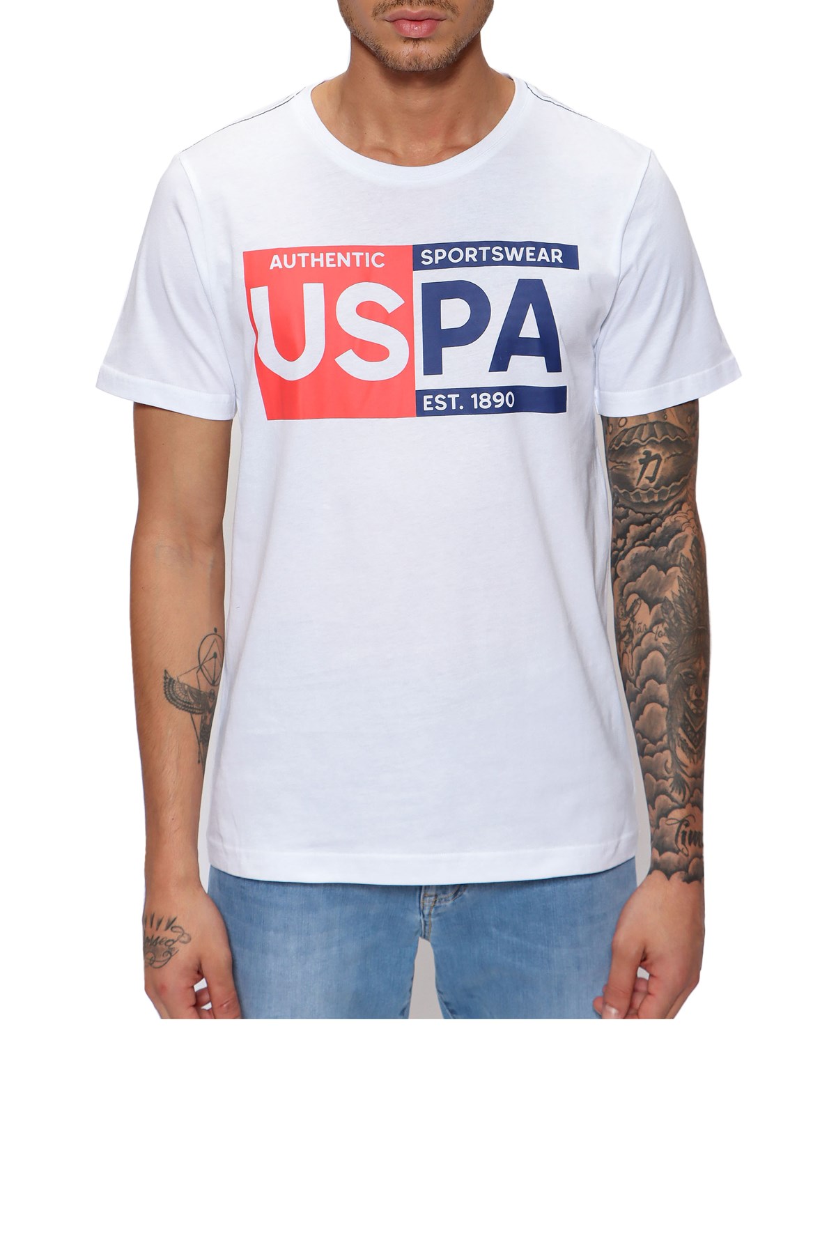 Us. Polo Assn. Erkek Tişört 50246120 Beyaz