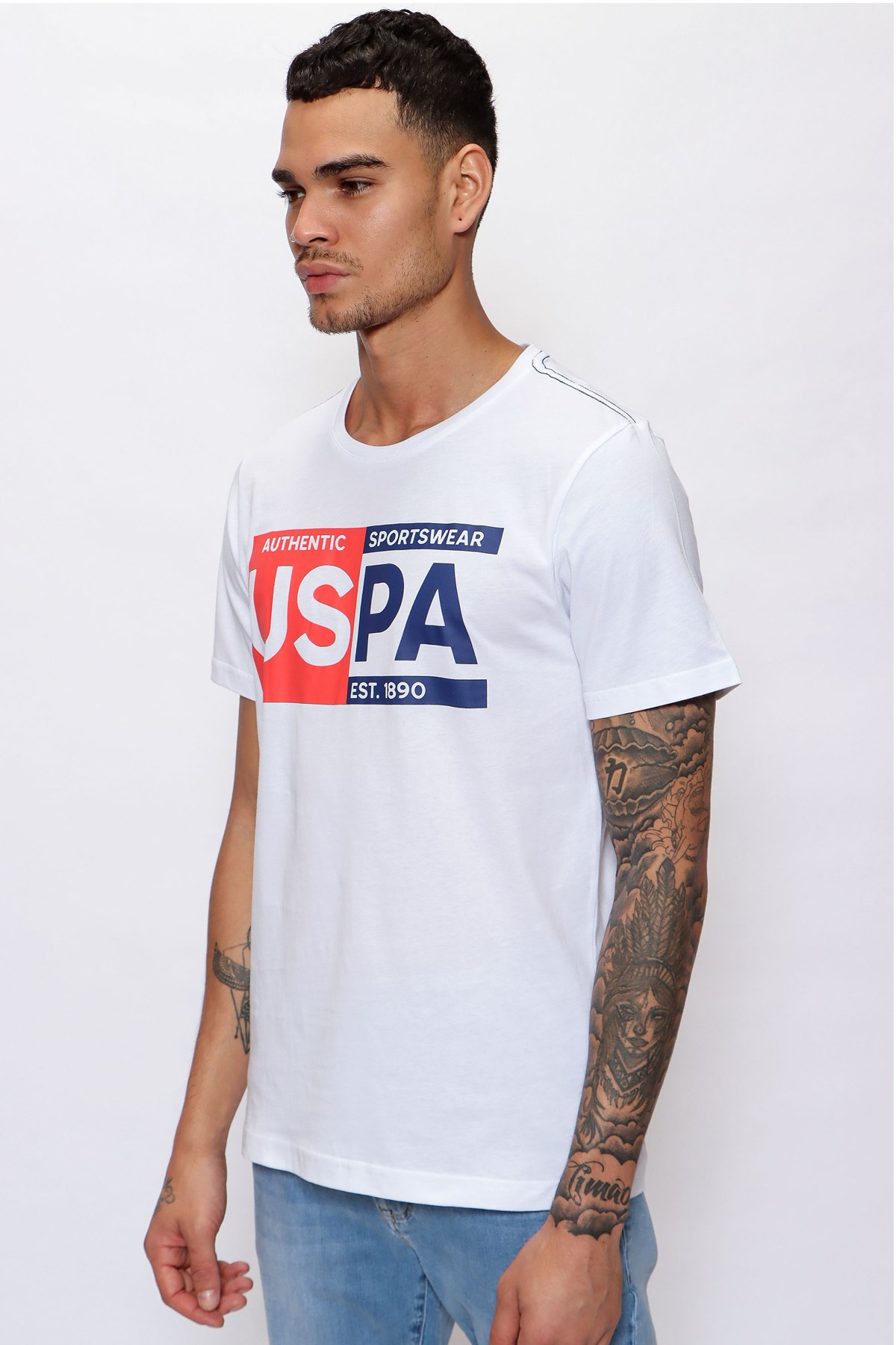 Us. Polo Assn. Erkek Tişört 50246120 Beyaz
