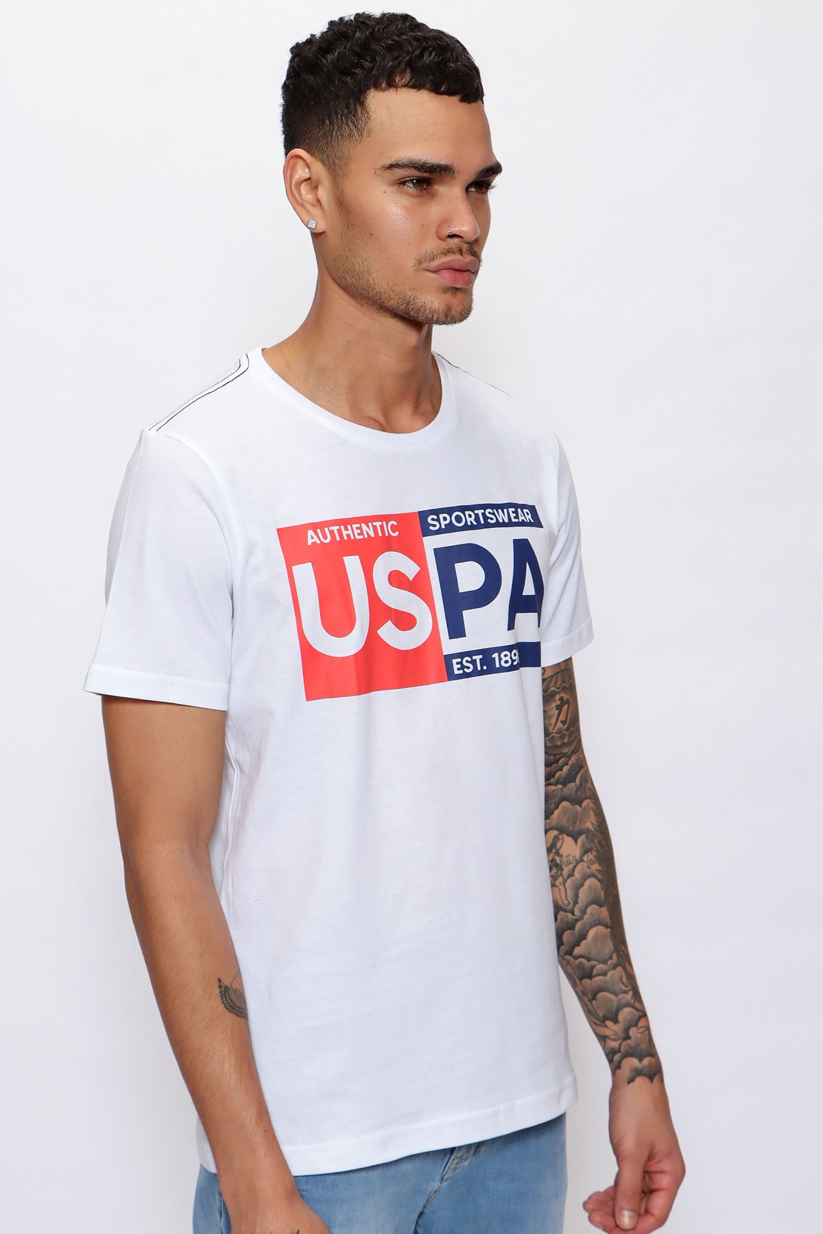 Us. Polo Assn. Erkek Tişört 50246120 Beyaz
