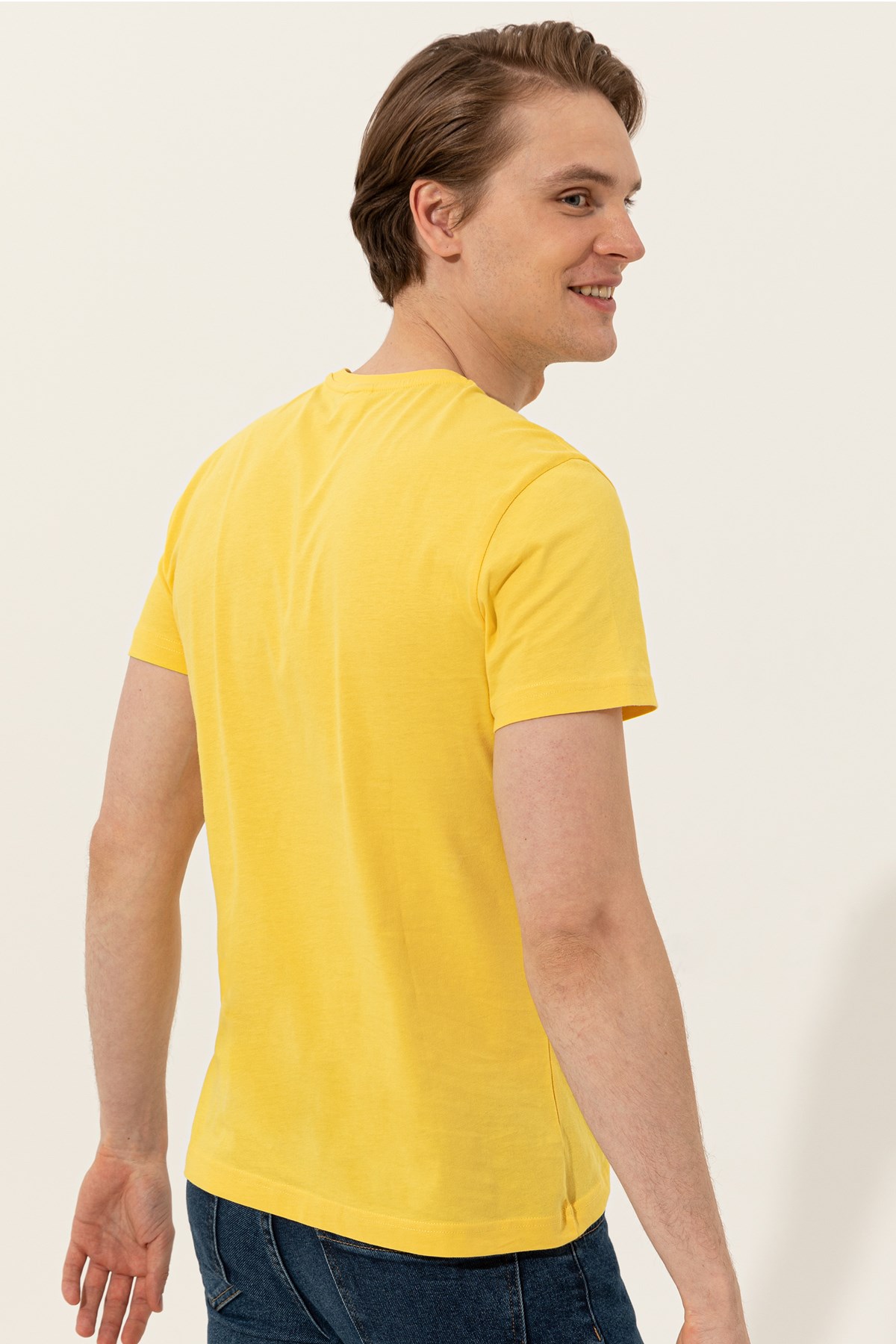 Us. Polo Assn. Erkek Tişört 50246127 Sarı