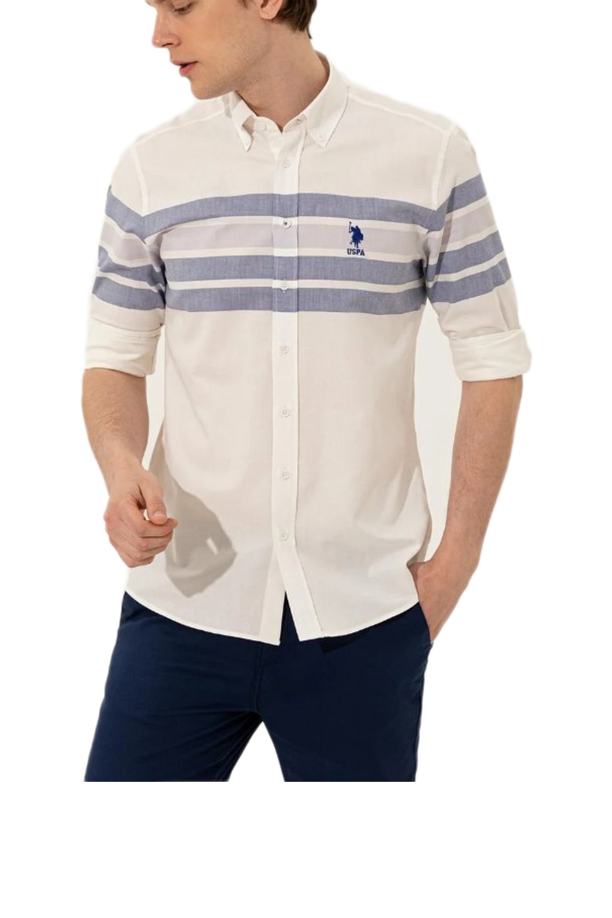 Us. Polo Assn. Erkek Gömlek 50246189 Mavi