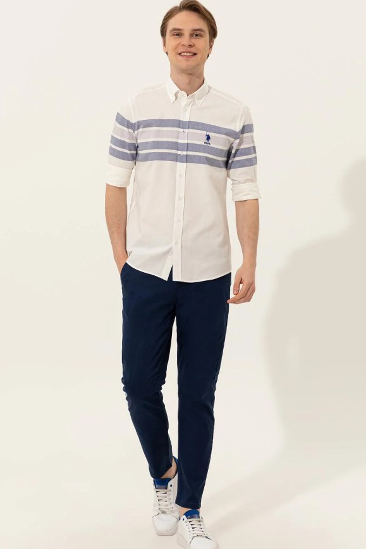 Us. Polo Assn. Erkek Gömlek 50246189 Mavi