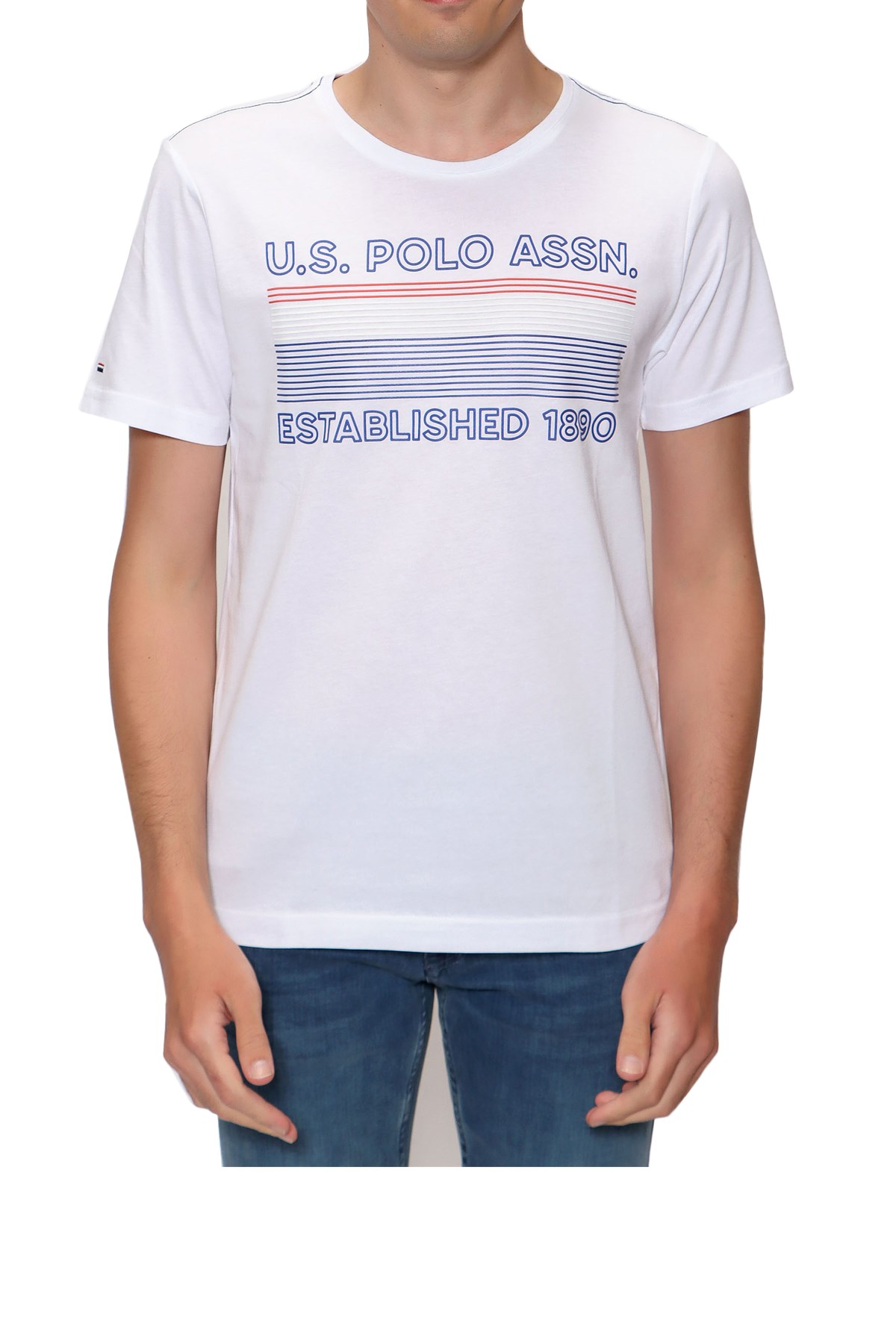 Us. Polo Assn. Erkek Tişört 50246309 Beyaz