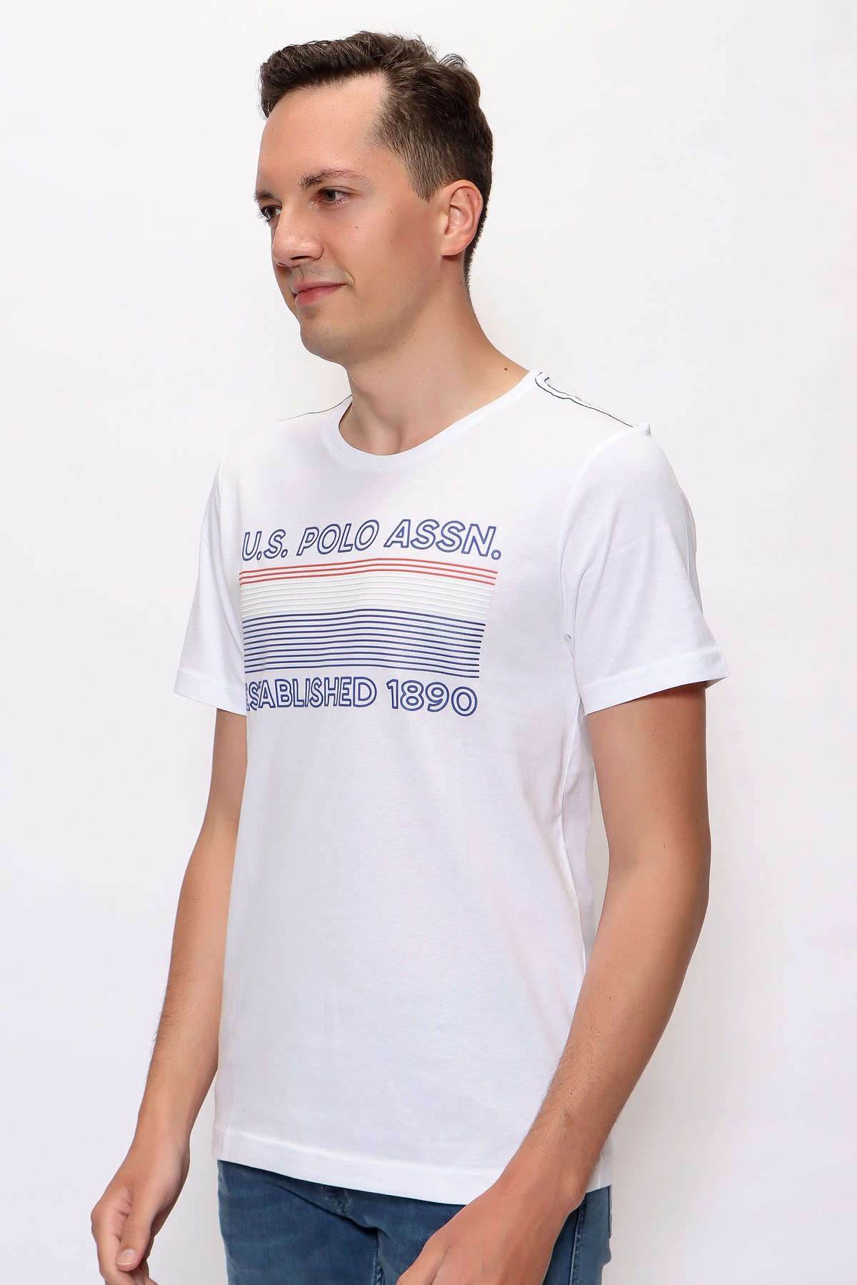 Us. Polo Assn. Erkek Tişört 50246309 Beyaz