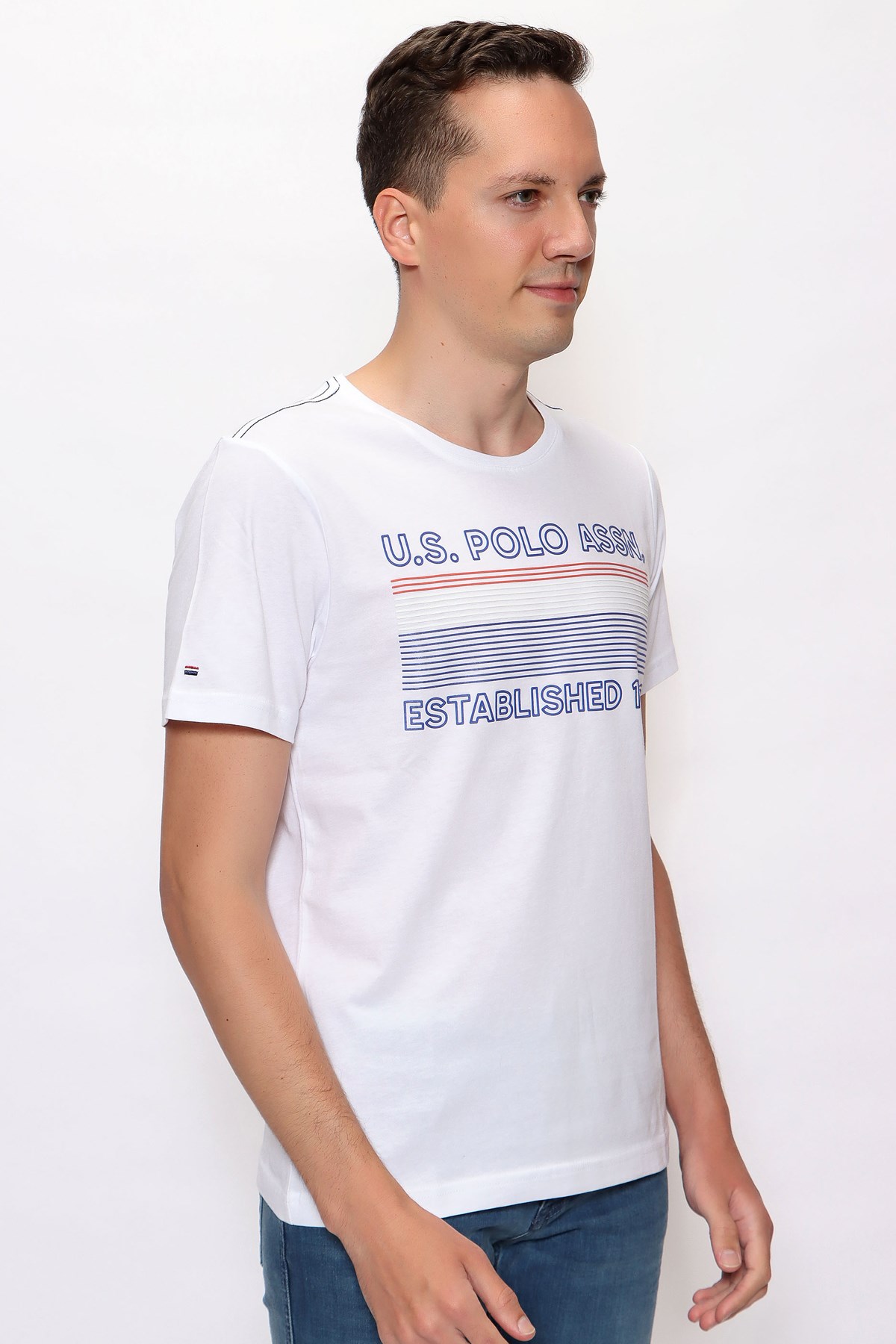 Us. Polo Assn. Erkek Tişört 50246309 Beyaz