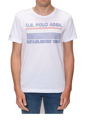 Us. Polo Assn. Erkek Tişört 50246309 Beyaz