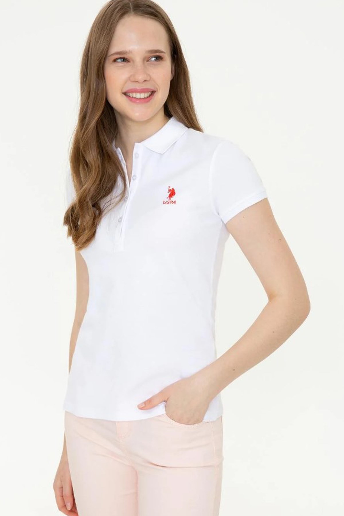 Us. Polo Assn. Kadın Tişört 50246326 Beyaz