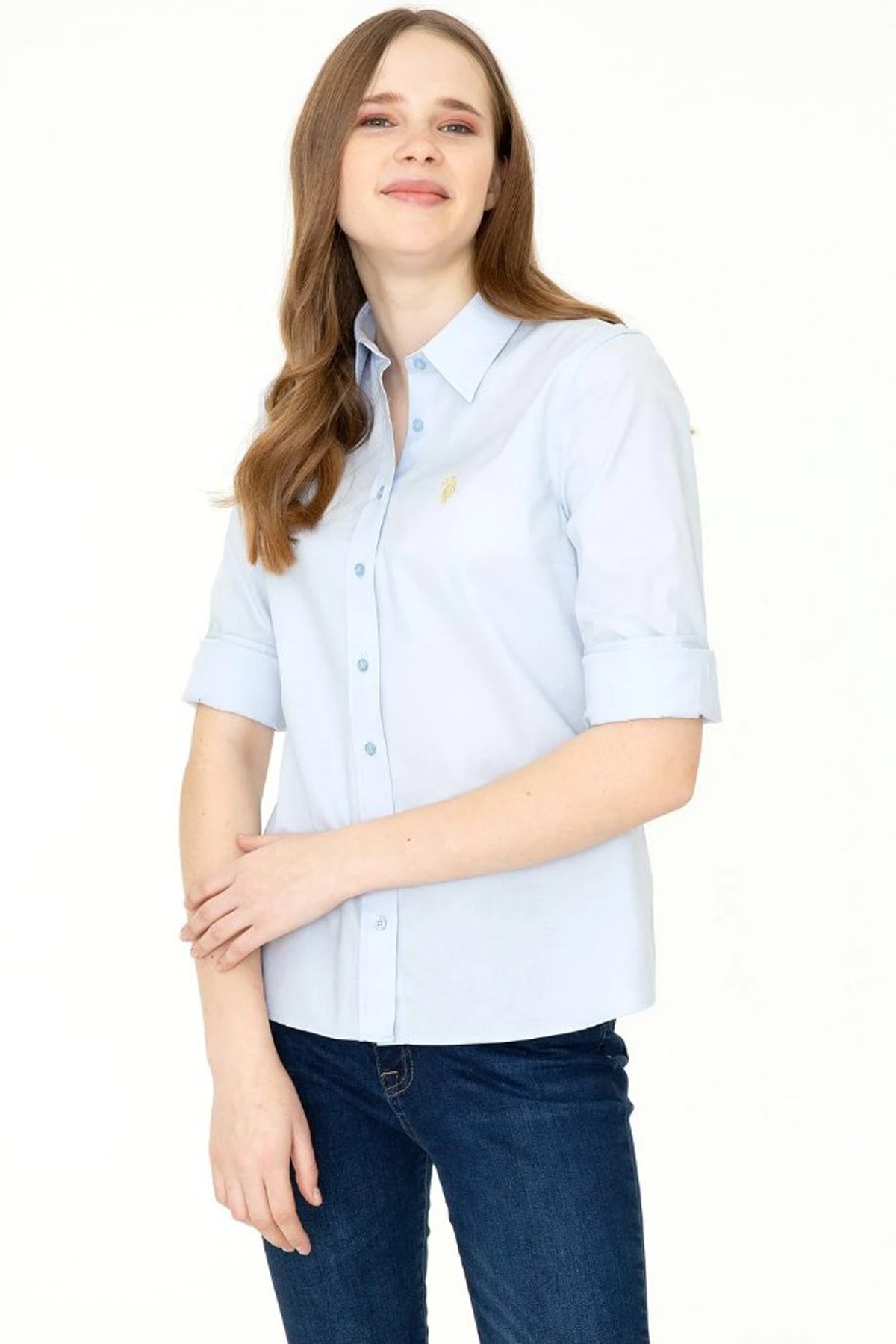 Us. Polo Assn. Kadın Gömlek 50246462 Mavi
