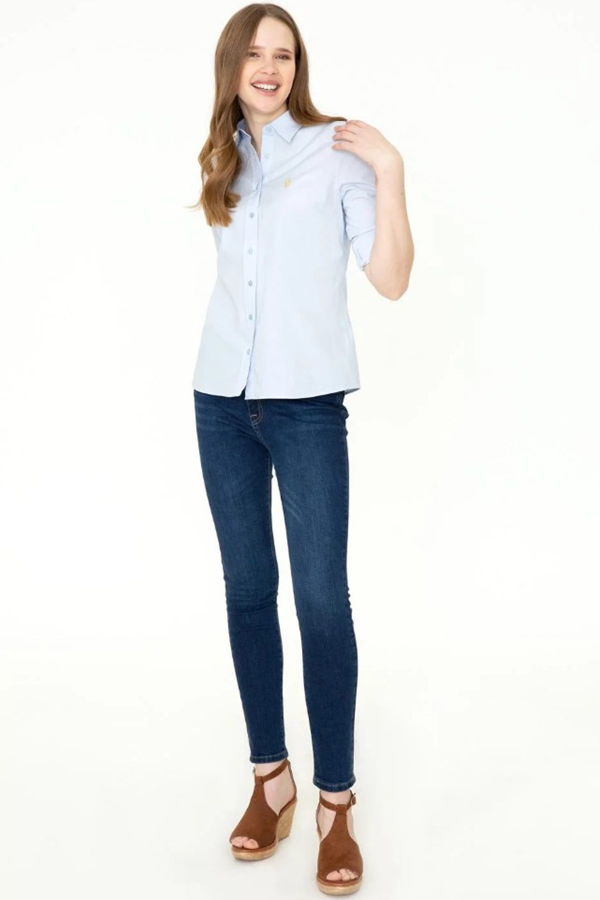 Us. Polo Assn. Kadın Gömlek 50246462 Mavi