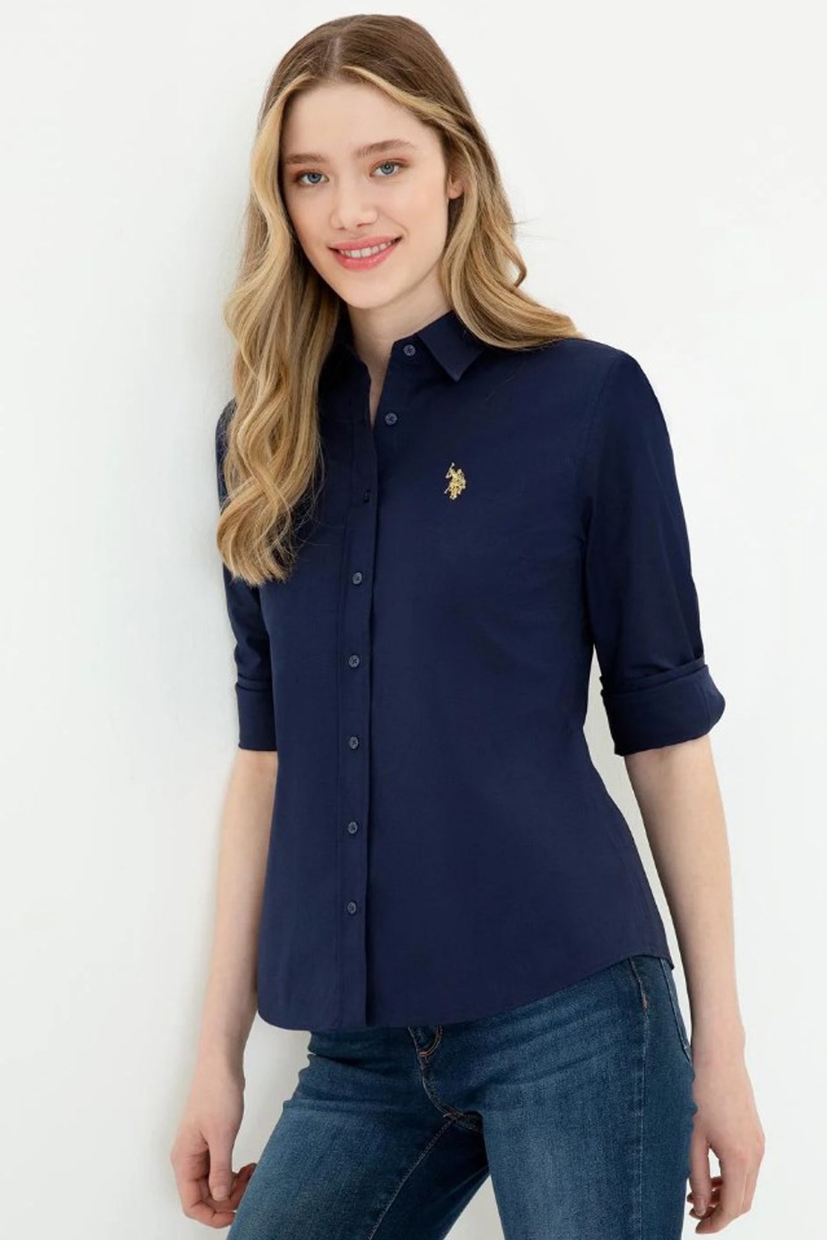 Us. Polo Assn. Kadın Gömlek 50246462 Lacivert