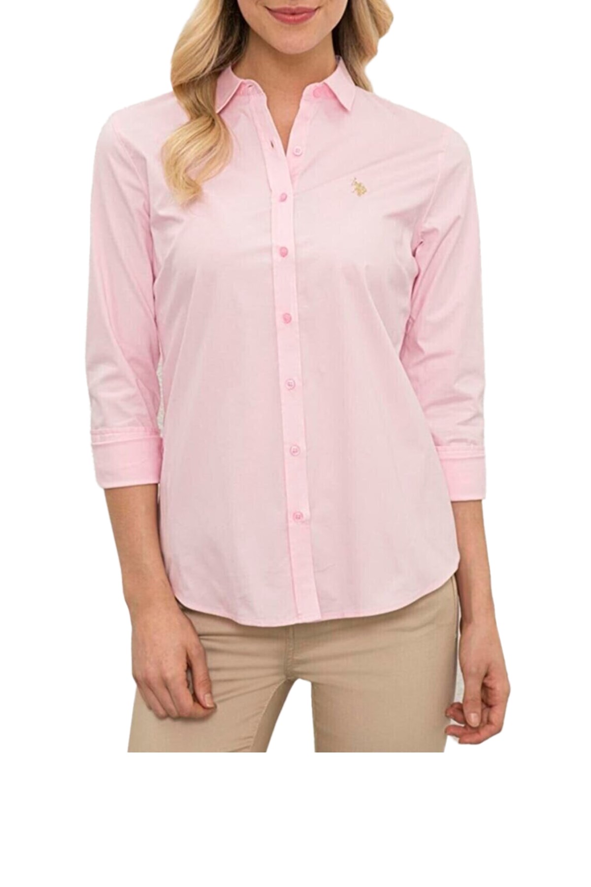 Us. Polo Assn. Kadın Gömlek 50246462 Pudra