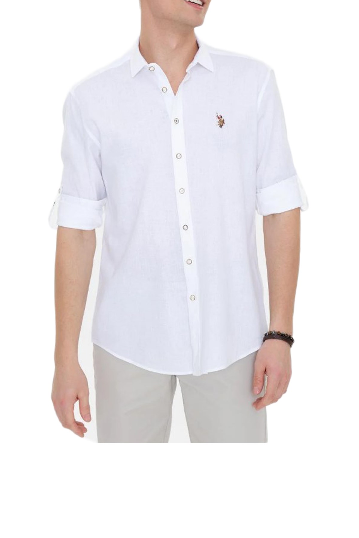 Us. Polo Assn. Erkek Gömlek 50246466 Beyaz