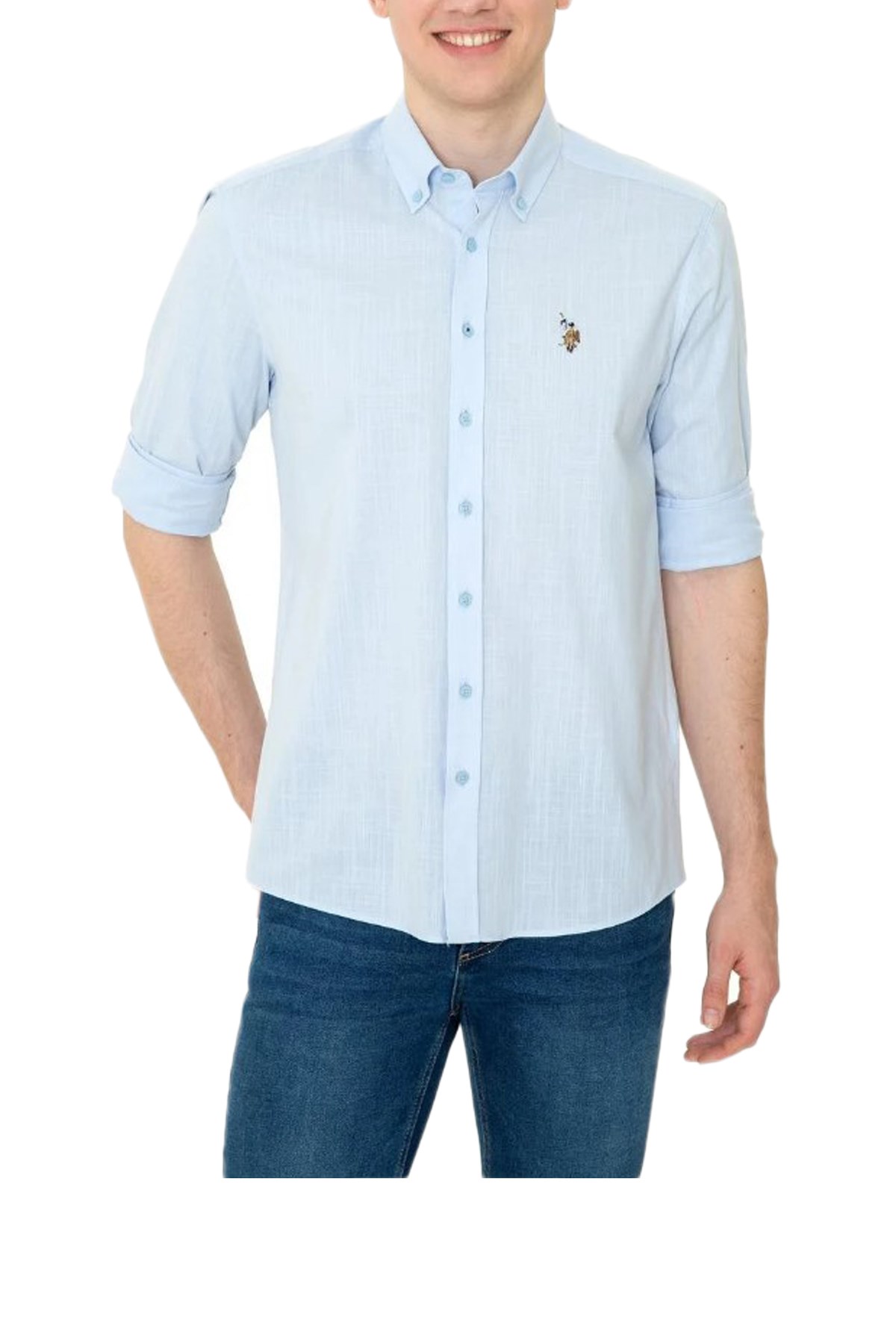 Us. Polo Assn. Erkek Gömlek 50246561 Mavi
