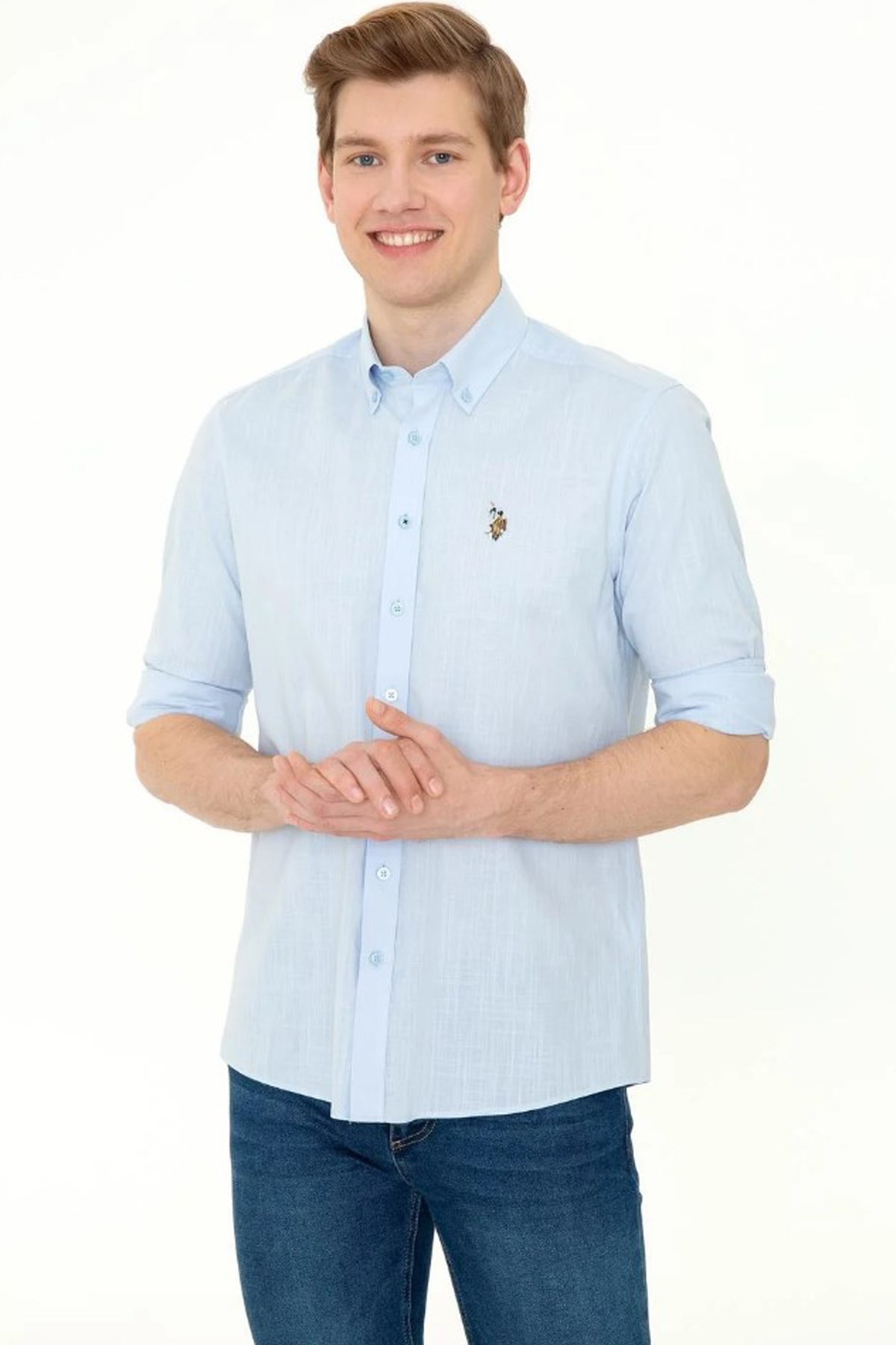 Us. Polo Assn. Erkek Gömlek 50246561 Mavi
