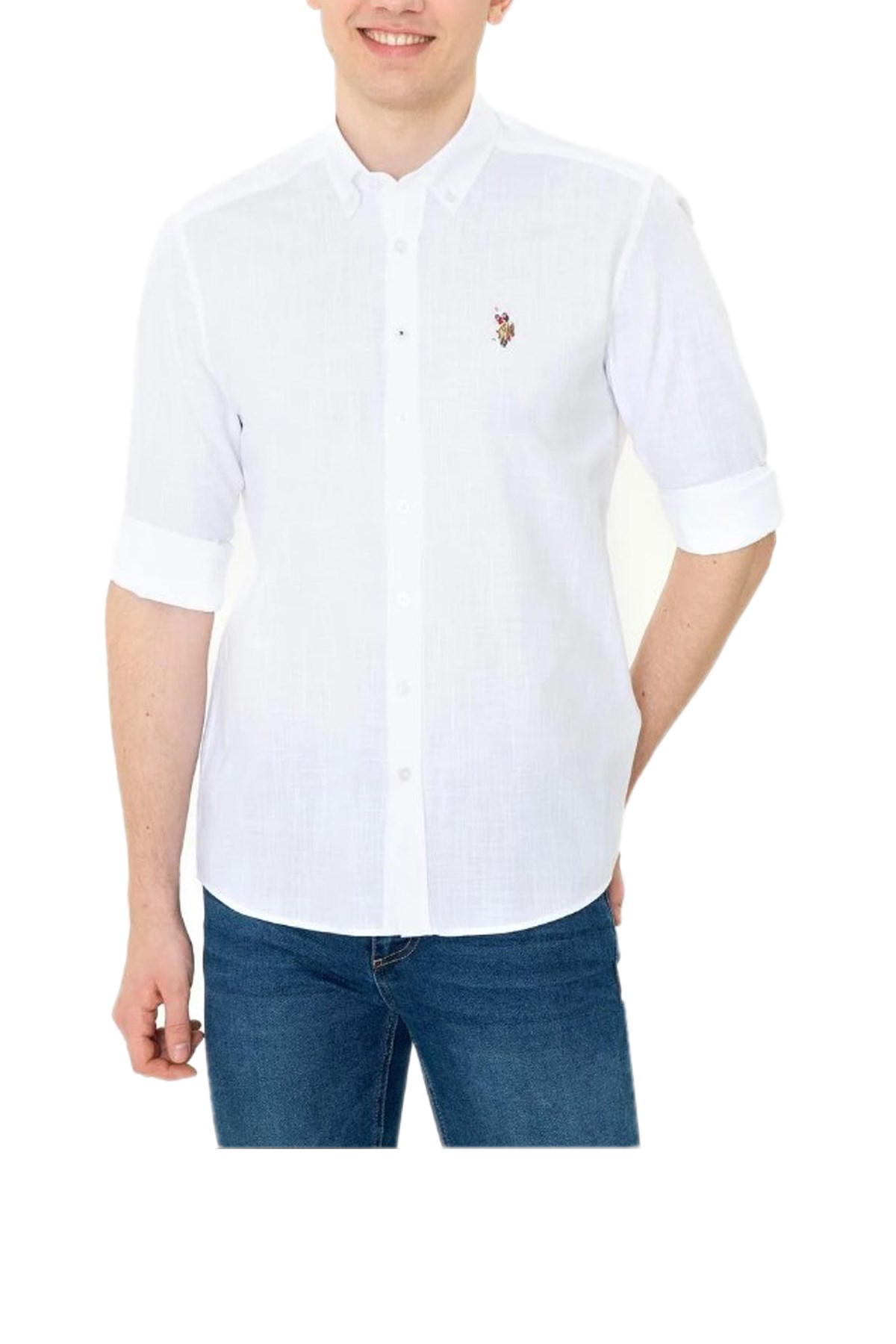 Us. Polo Assn. Erkek Gömlek 50246561 Beyaz
