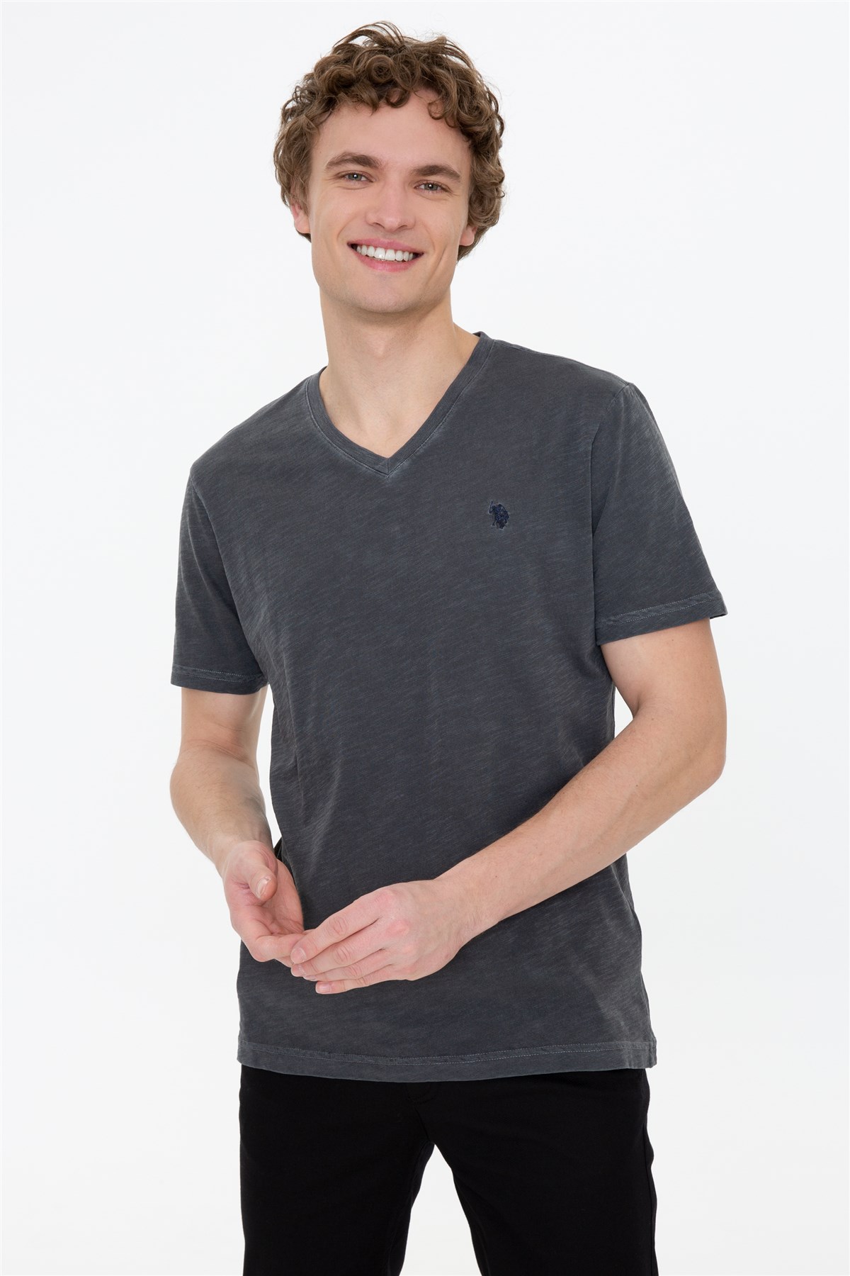 Us. Polo Assn. Erkek Tişört 50246848 Antrasit