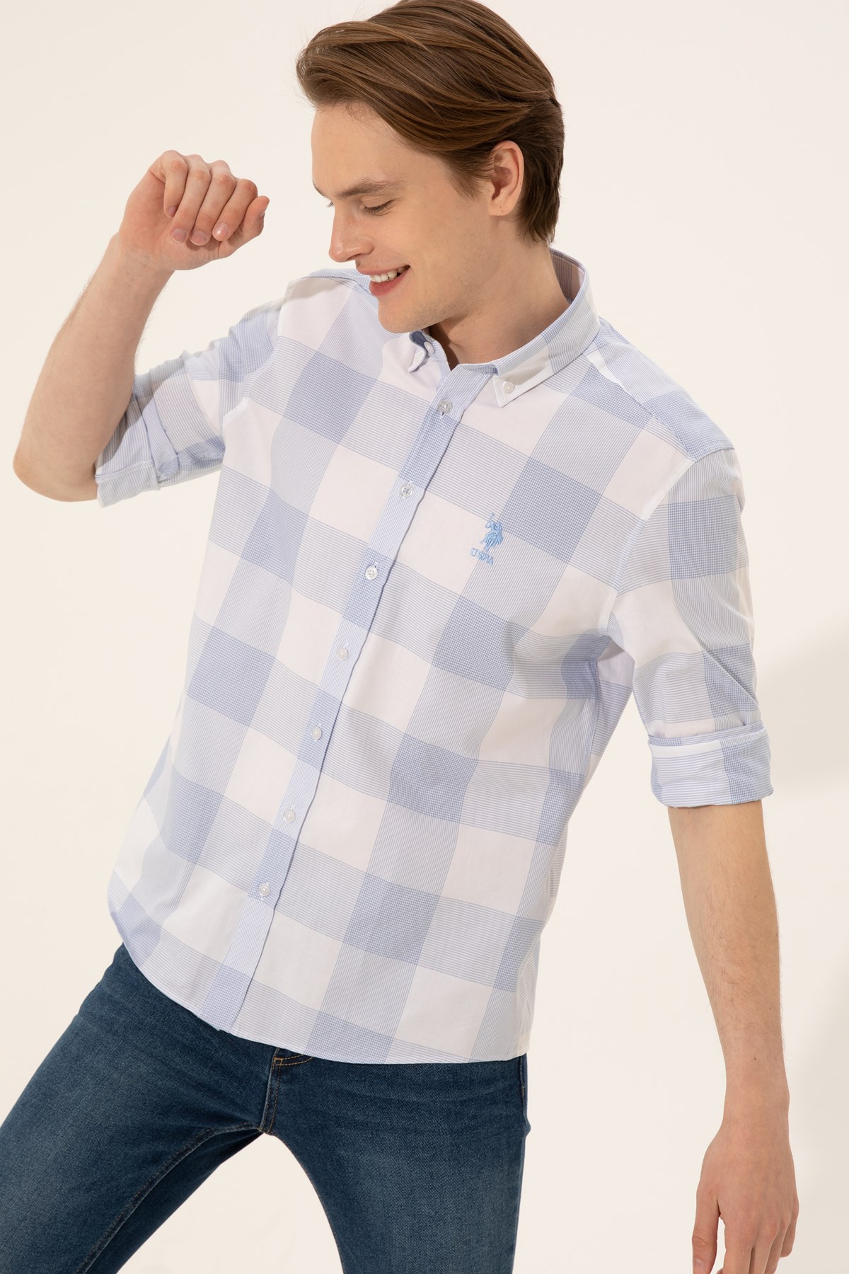 Us. Polo Assn. Erkek Gömlek 50247504 Mavi