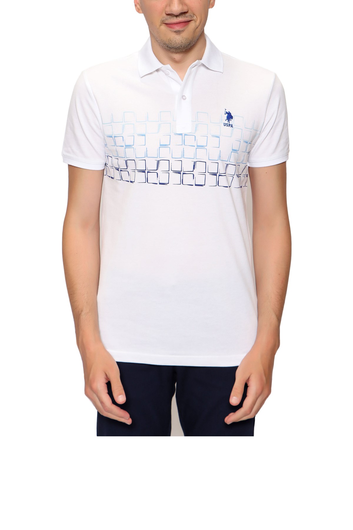 Us. Polo Assn. Erkek Tişört 50247675 Beyaz