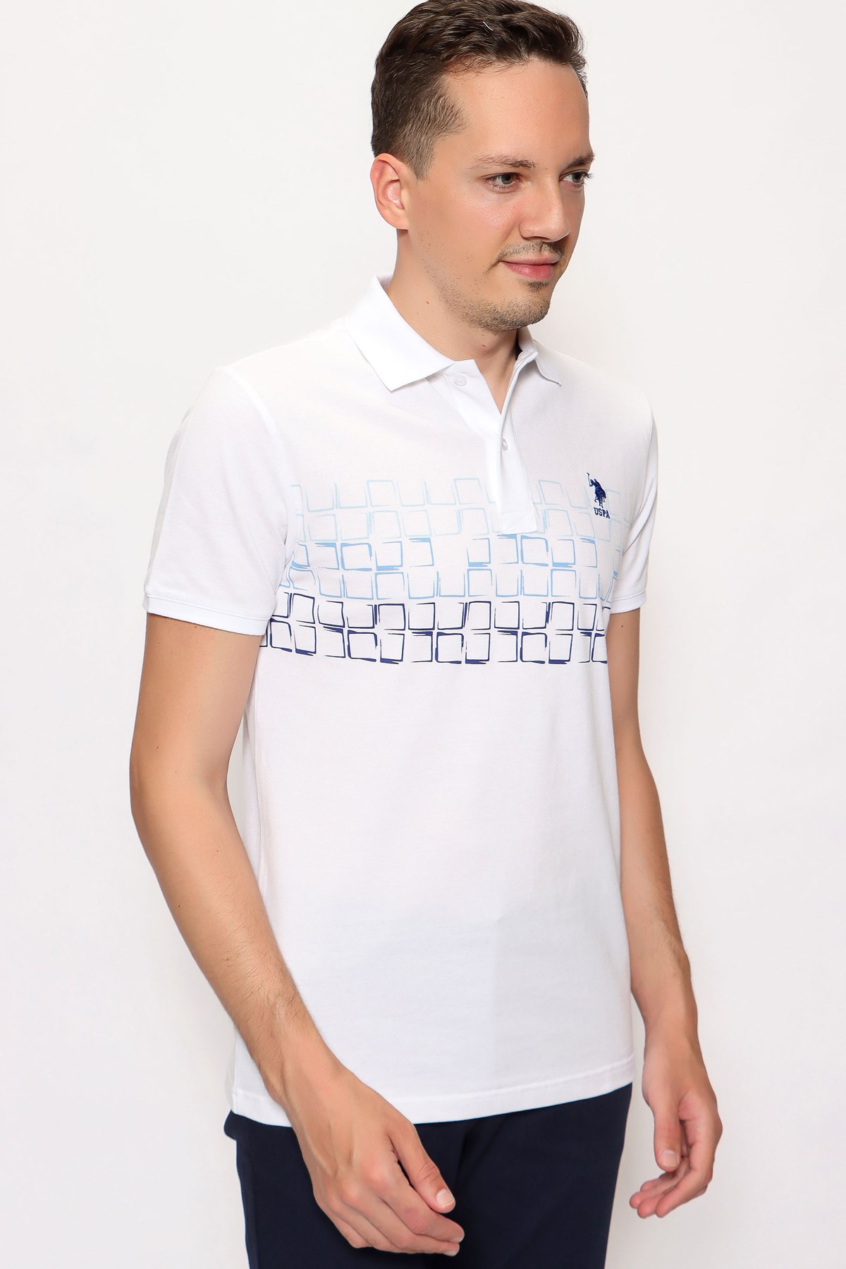 Us. Polo Assn. Erkek Tişört 50247675 Beyaz