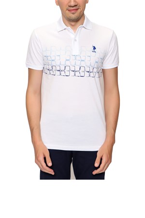 Us. Polo Assn. Erkek Tişört 50247675 Beyaz