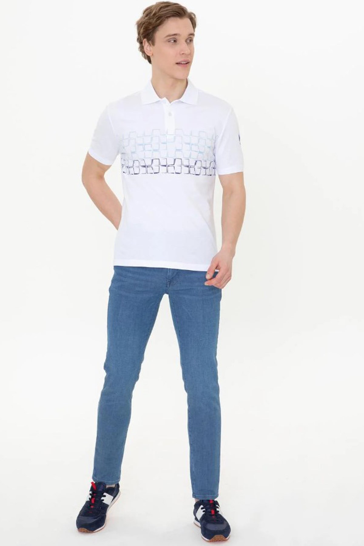 Us. Polo Assn. Erkek Tişört 50247675 Beyaz