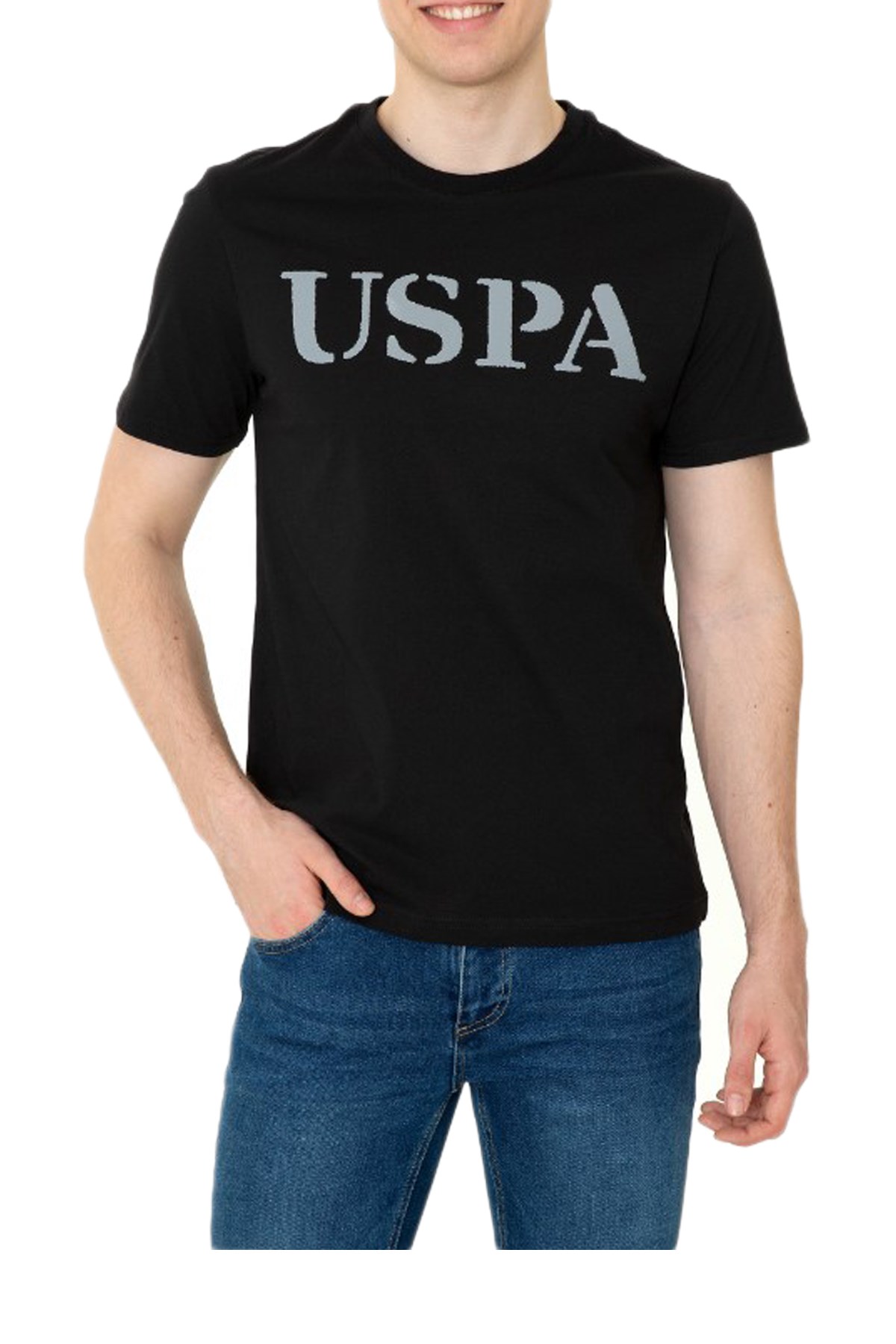 Us. Polo Assn. Erkek Tişört 50248569-VR046 Siyah