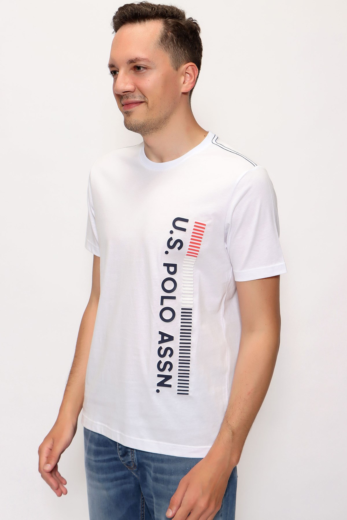 Us. Polo Assn. Erkek Tişört 50248615 Beyaz