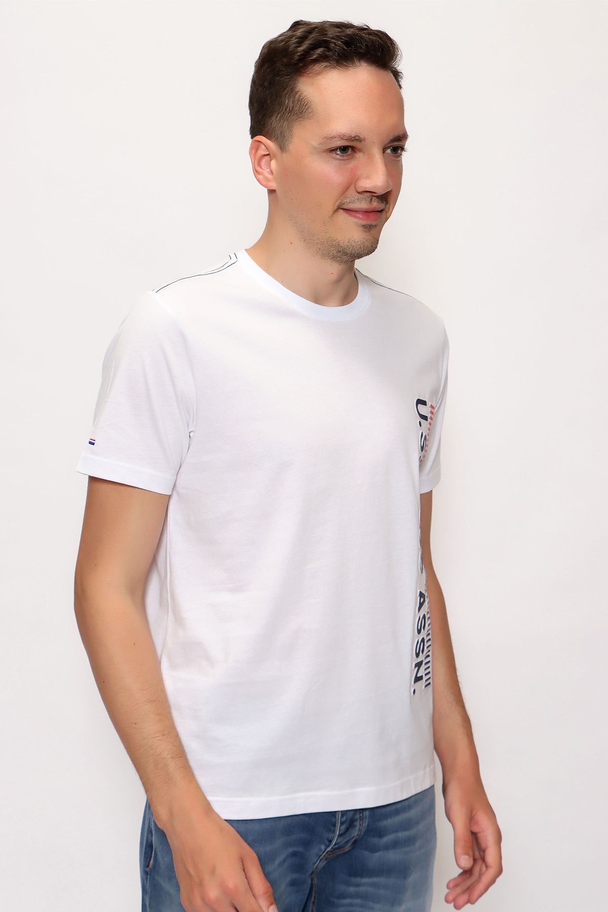 Us. Polo Assn. Erkek Tişört 50248615 Beyaz