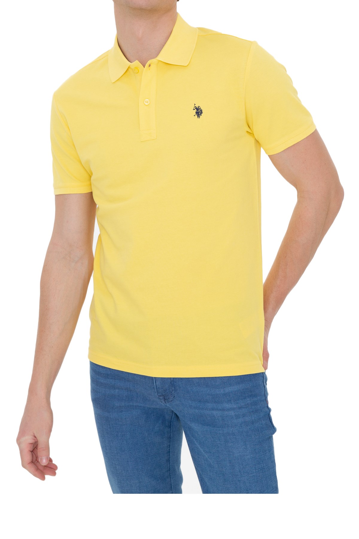 Us. Polo Assn. Erkek Tişört 50249149 Sarı