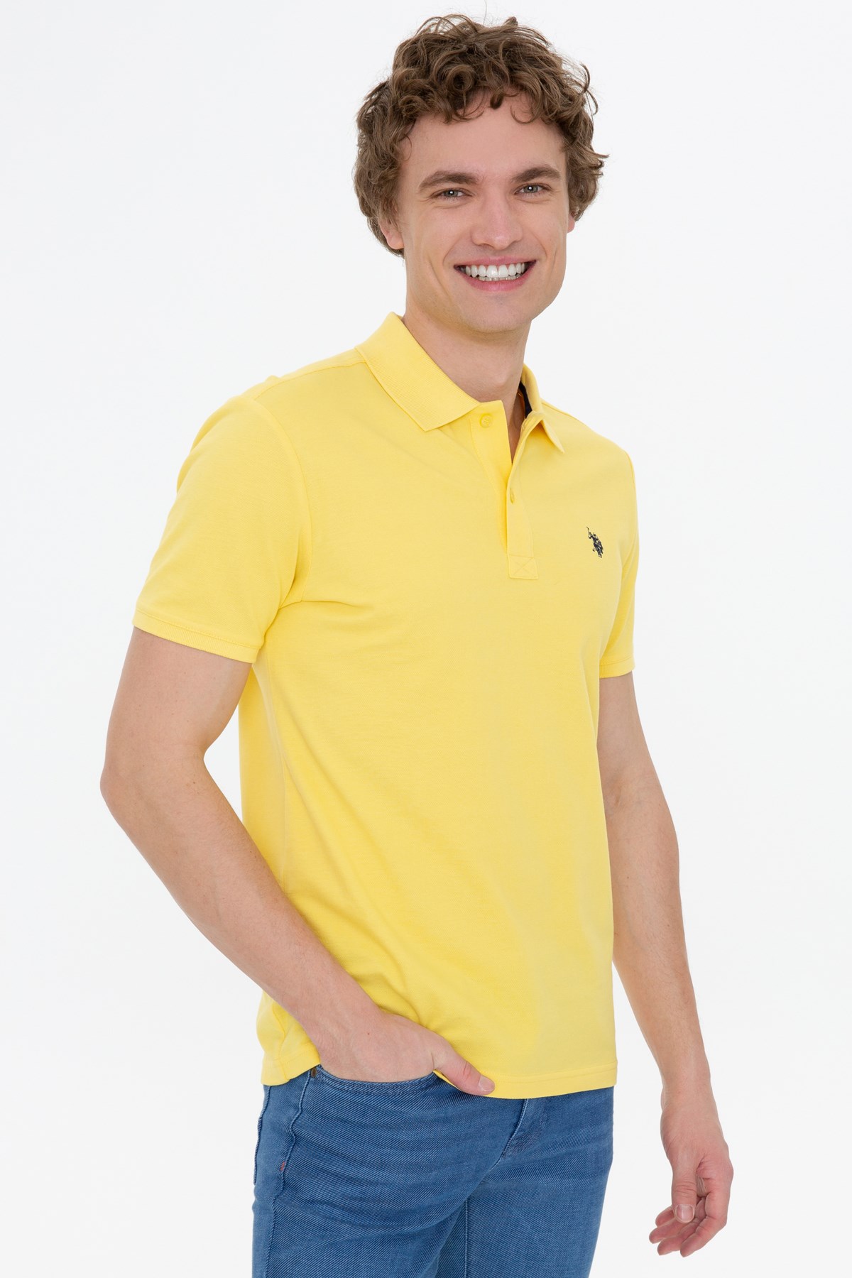 Us. Polo Assn. Erkek Tişört 50249149 Sarı