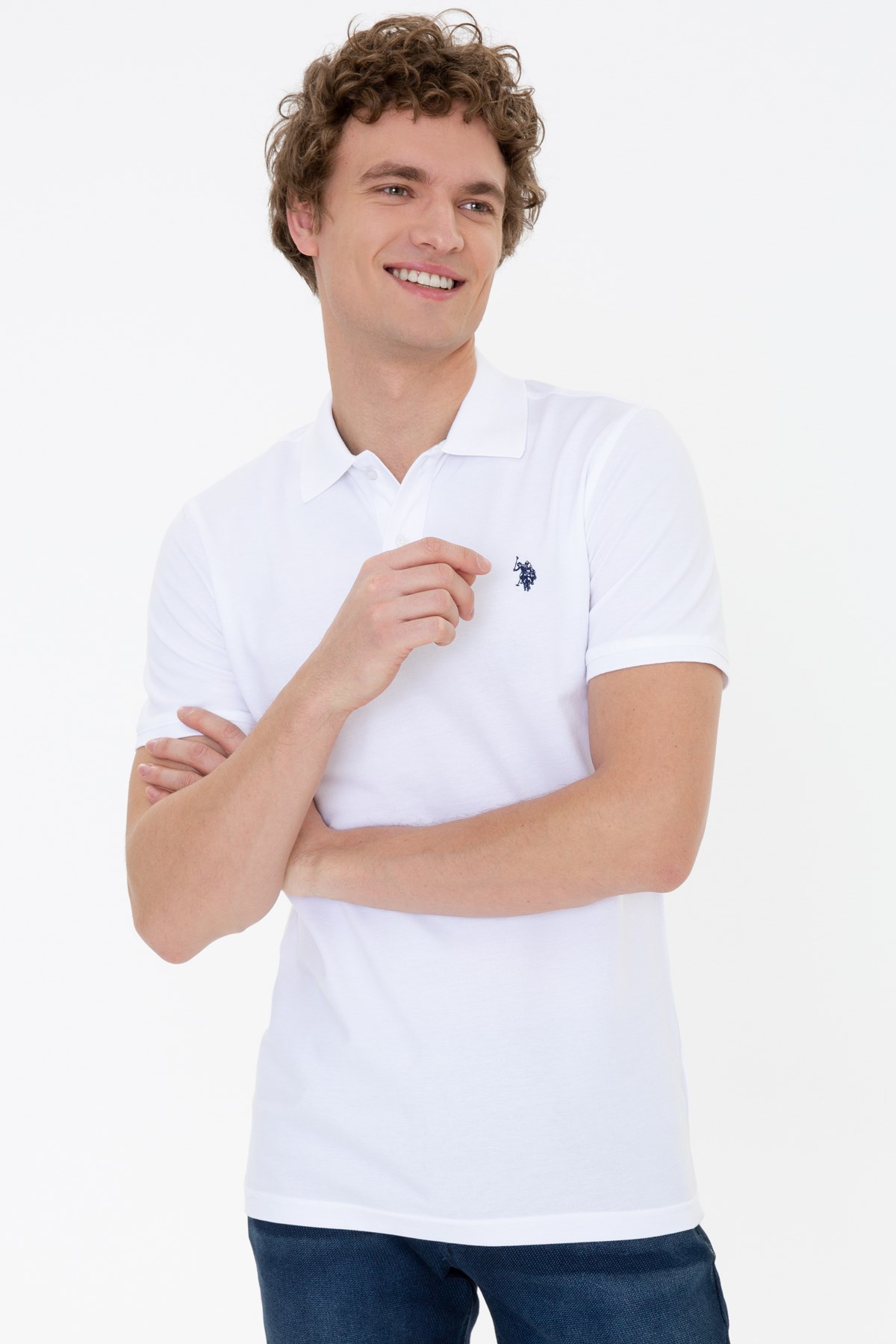 Us. Polo Assn. Erkek Tişört 50249149 Beyaz