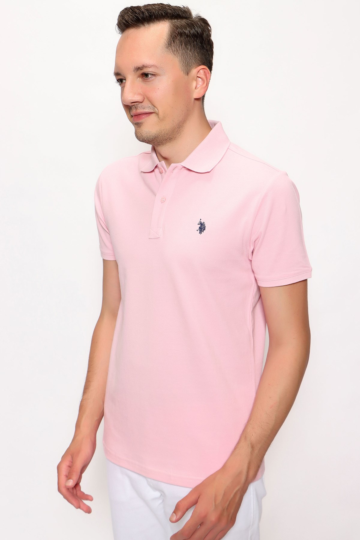 Us. Polo Assn. Erkek Tişört 50249149 Pudra