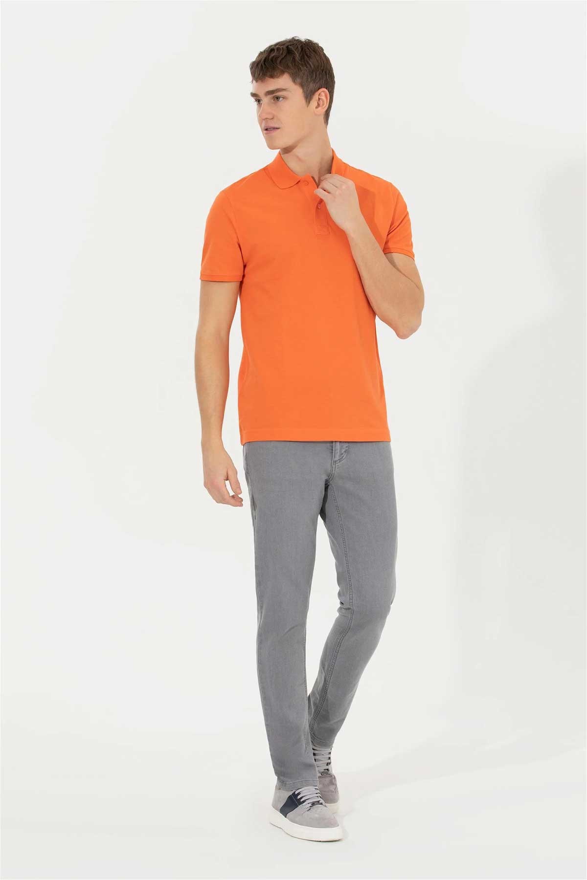 Us. Polo Assn. Erkek Tişört 50249149 Turuncu